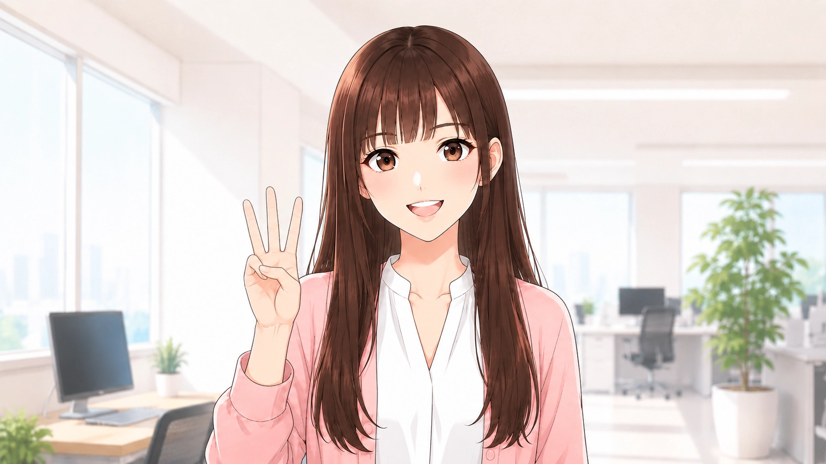 記事の結論である3つのポイントを笑顔で提示するさくらこ