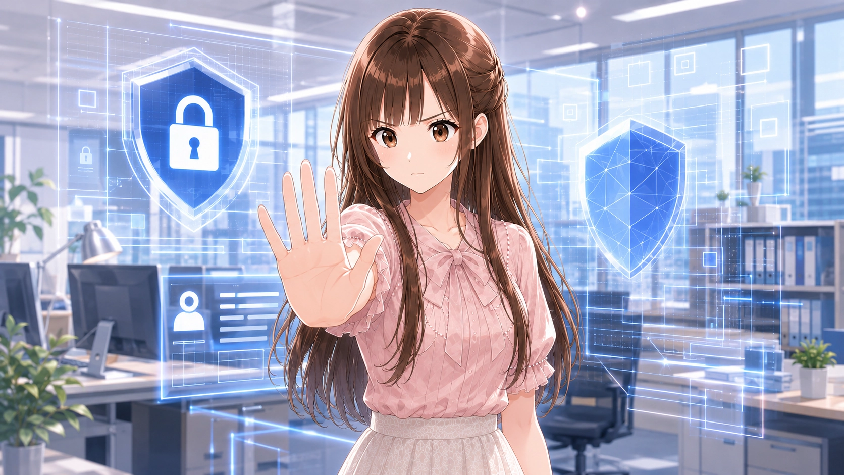機密情報の入力やハルシネーションについて注意を促すさくらこ