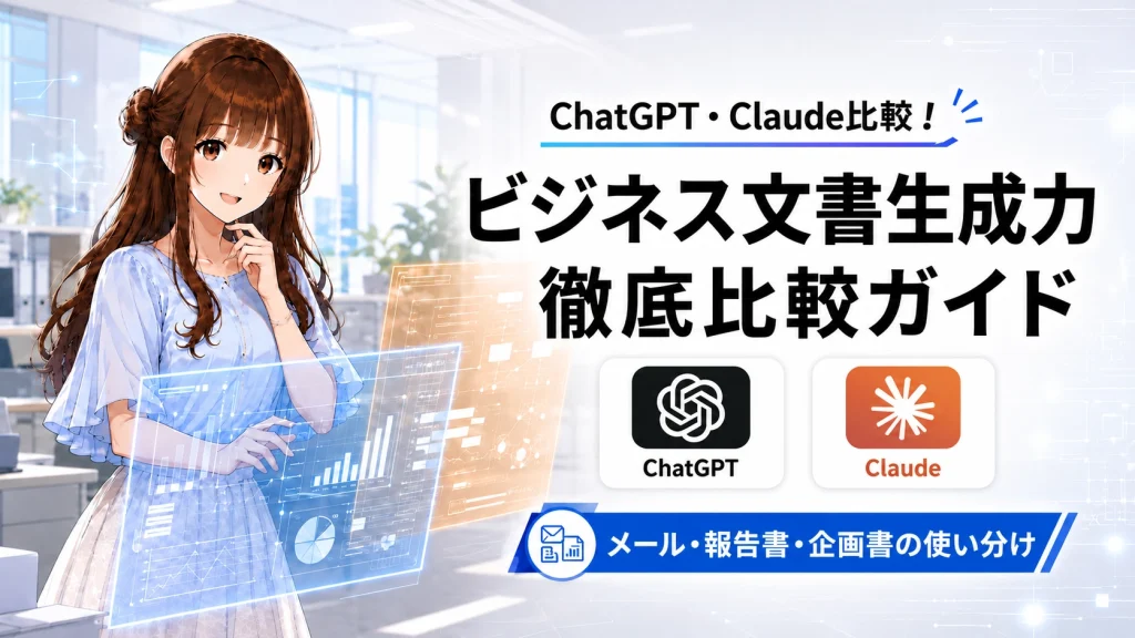 ChatGPTとClaudeの使い分けを解説するさくらこのアイキャッチ画像