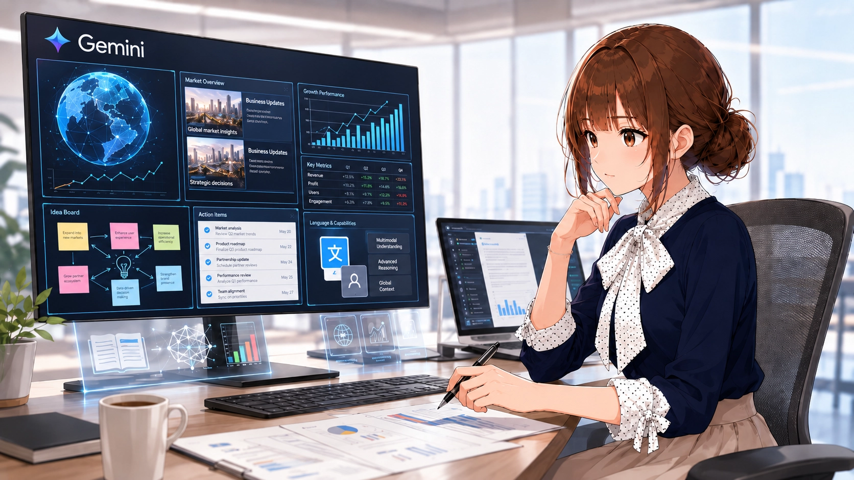 Geminiを活用してリサーチやアイデア出し、翻訳作業をスマートにこなすさくらこ