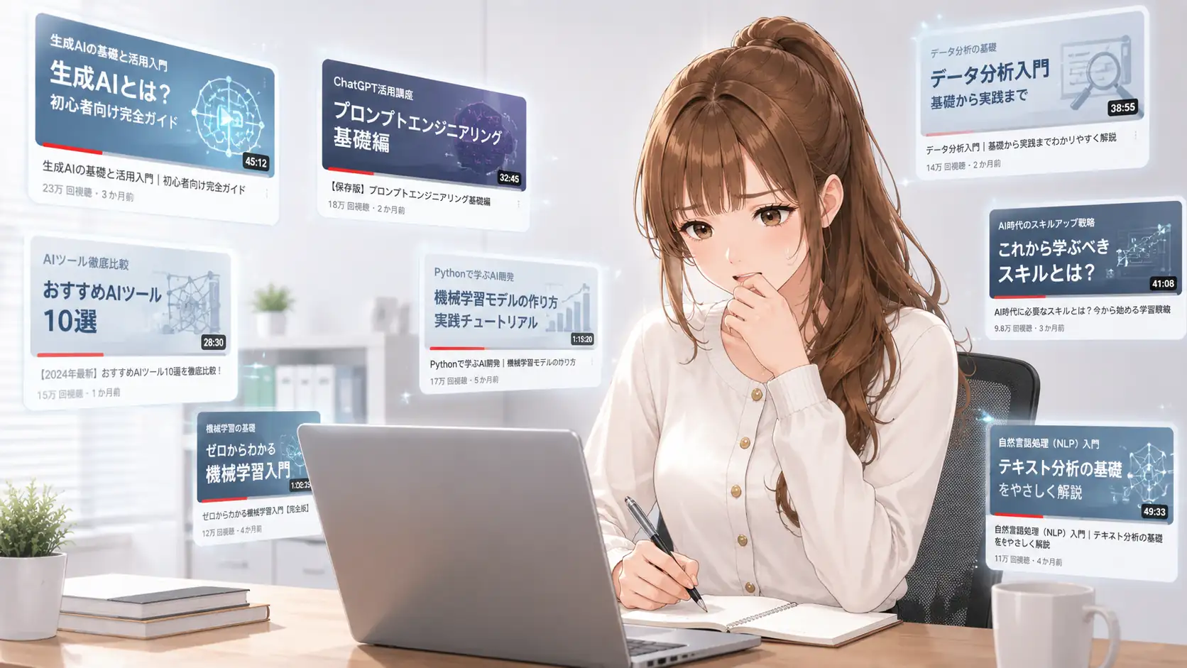 効率的な情報収集と時間活用のイメージ