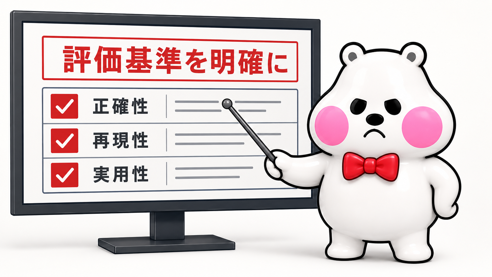 明確な評価基準をプロンプト内で与える重要性を注意喚起するミフオ