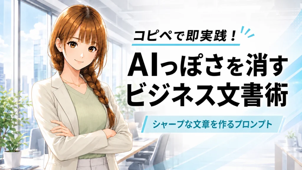 実務で使えるビジネスプロンプト術を解説するさくらこのアイキャッチ画像