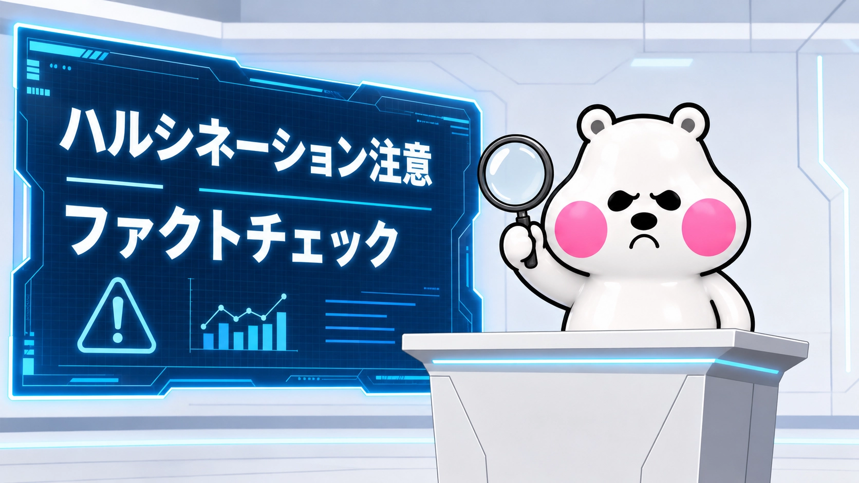 ハルシネーションへの注意とファクトチェックを促すミフオ