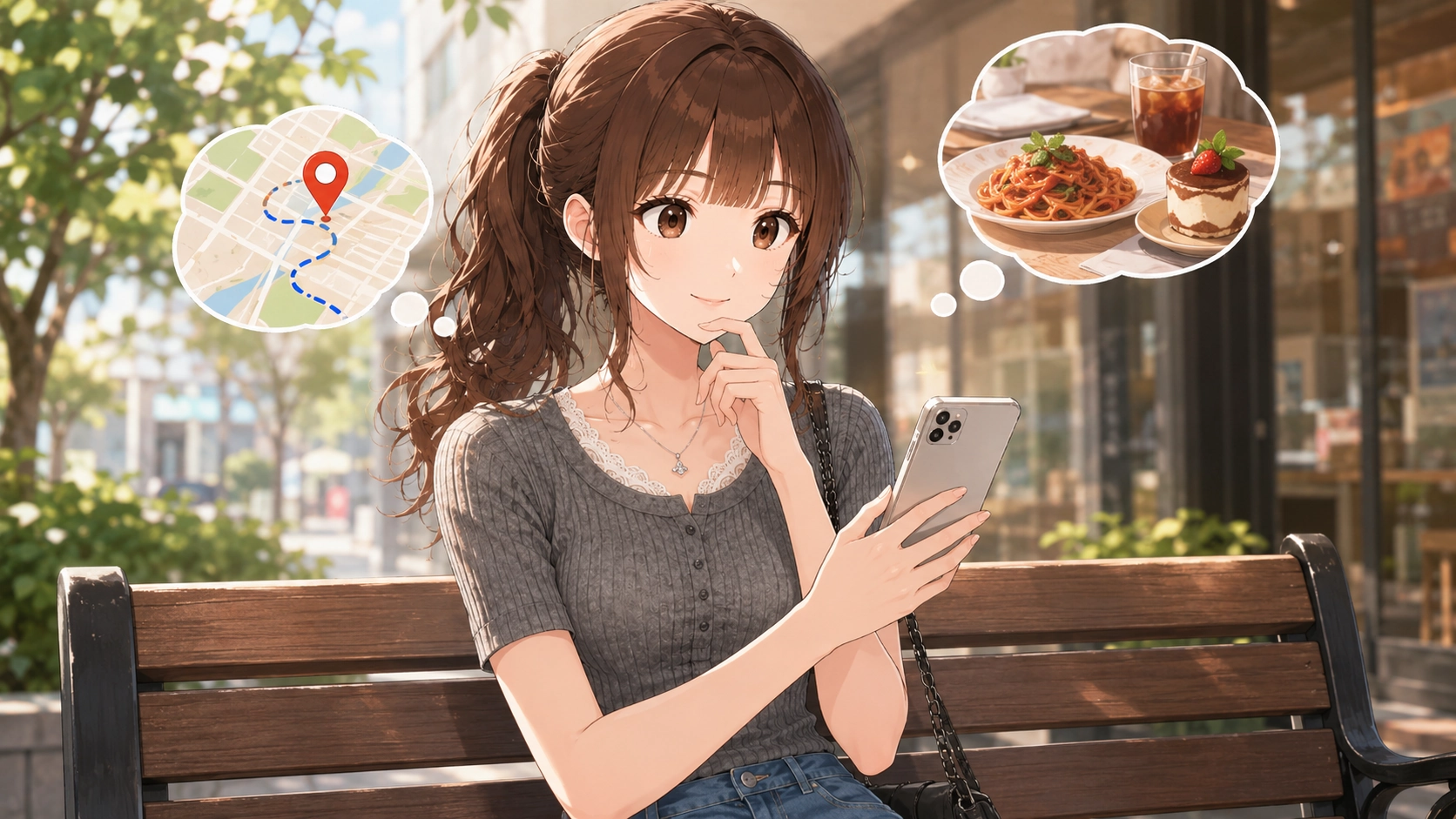 たくさんの検索タブを開いてお店選びやルート検索に迷っているスマートフォンの画面イメージ