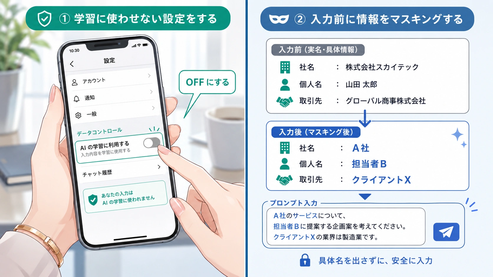 AX Mediaのロゴとミフオの顔アイコンがデザインされたプレースホルダー画像