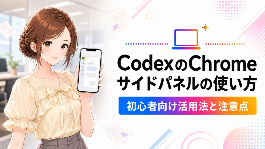 OpenAI CodexのChromeサイドパネルとは？使い方と注意点
