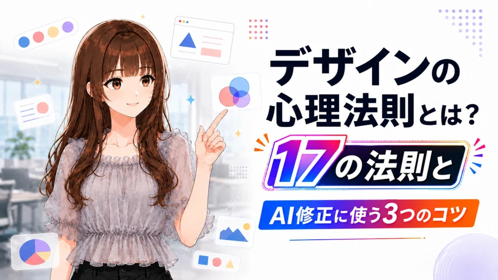 デザイン心理学とは？17の法則とAIで修正するコツ