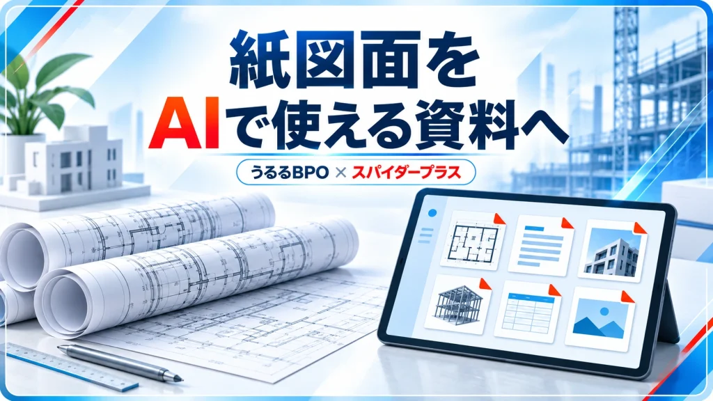 紙図面を AIで使える資料へを伝えるアイキャッチ画像
