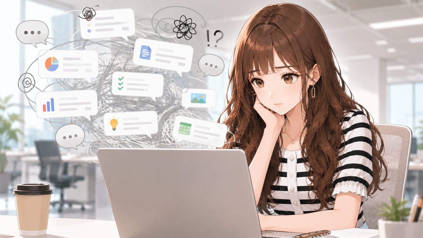 ChatGPTで修正や追加作業を重ね、複数の話題や情報が混ざって整理しにくくなった状態