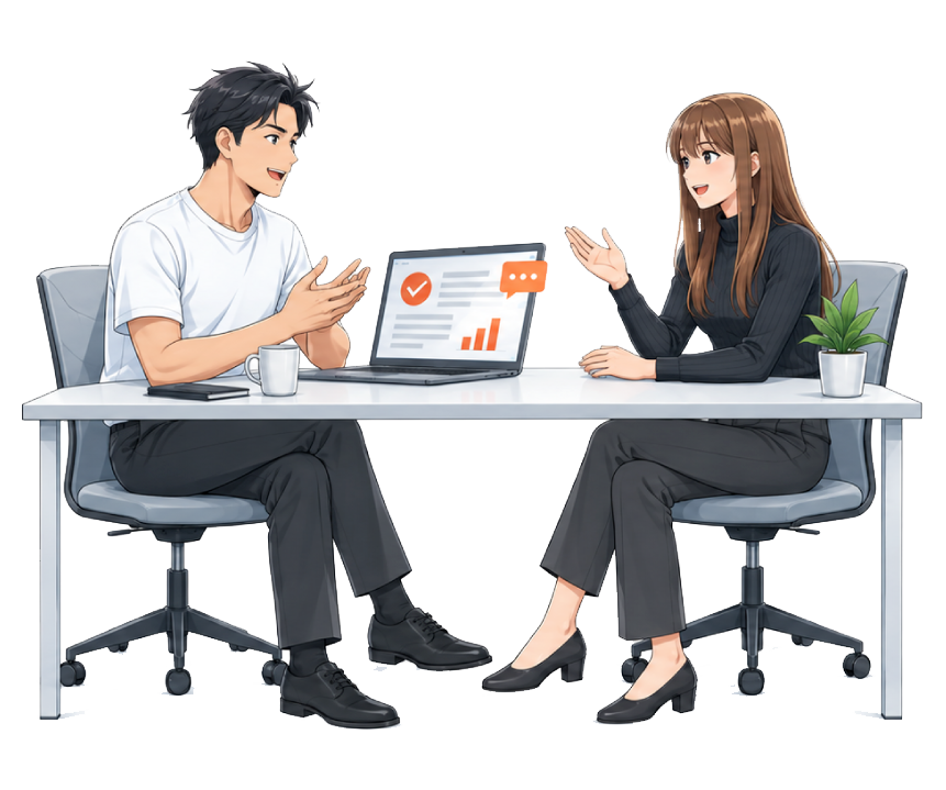 AIで資料を仕上げ、部下との対話に時間を使う管理職