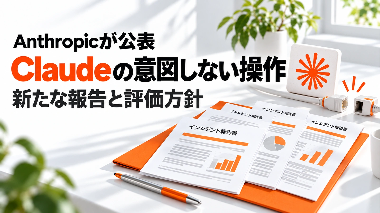 Anthropicが公表したClaudeの意図しない操作と新たな評価方針を伝えるアイキャッチ画像