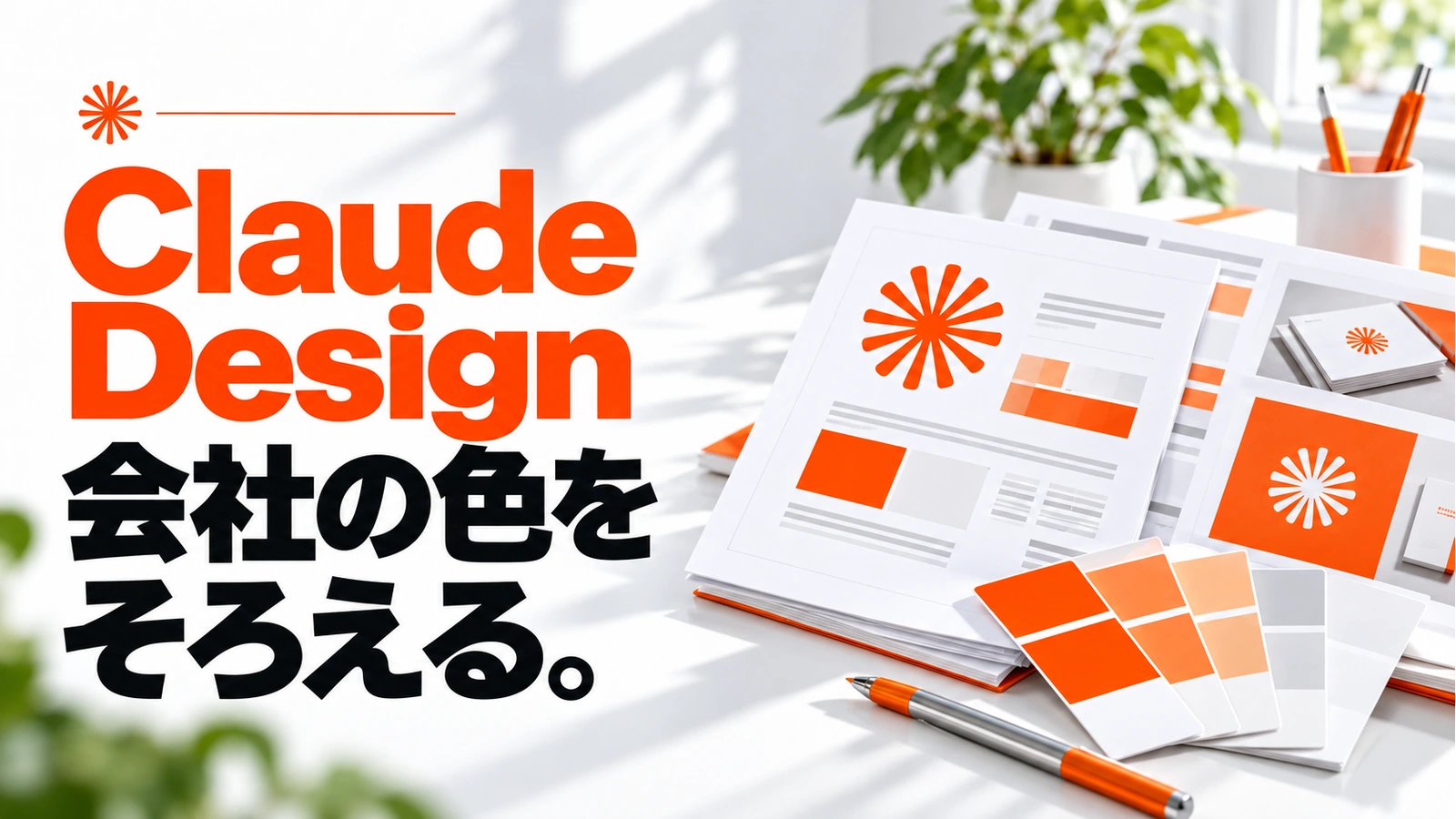 Claude Designで会社の色が毎回変わる？デザインシステムに渡す資料の選び方の記事のアイキャッチ画像
