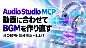 Audio Studio MCPでBGM制作はどう変わる？動画に合わせて音を直す選択肢の記事のアイキャッチ画像