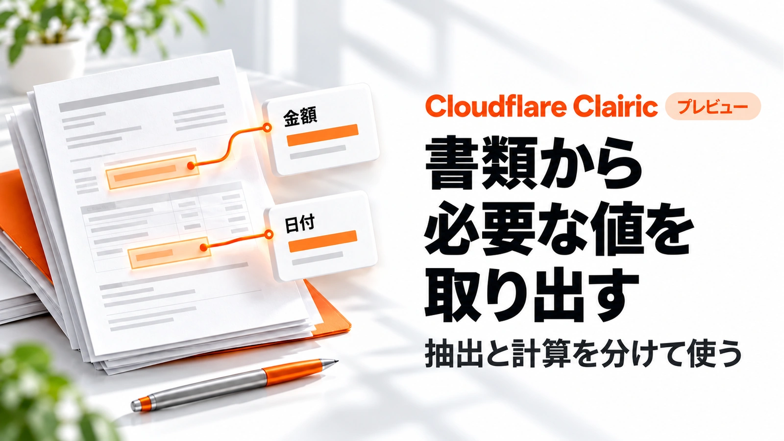 「CloudflareのClairicは文章を書かないAI。請求額や日付の抽出をどう使う？」のアイキャッチ画像