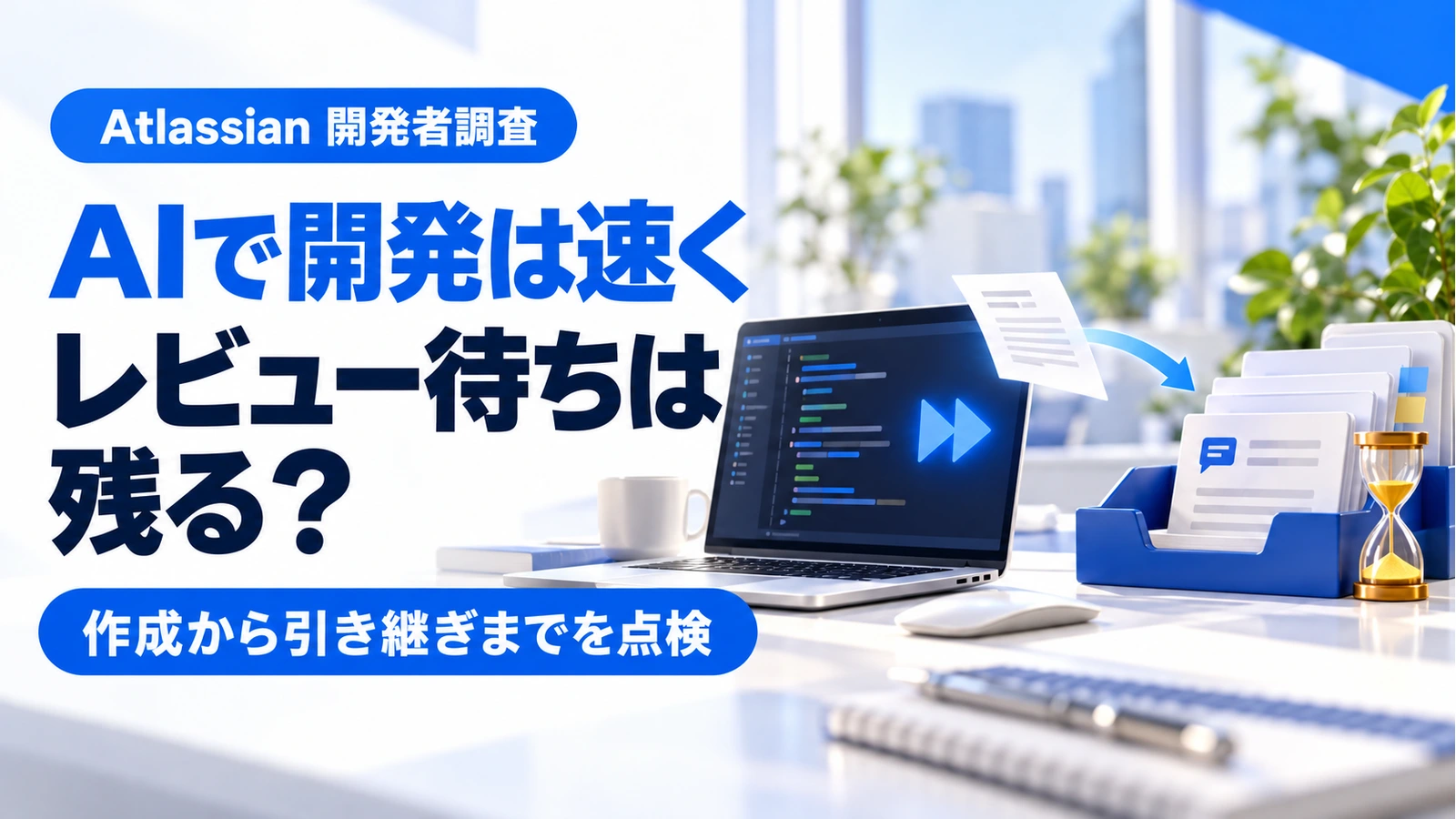 「Atlassian調査、AIで87%が速さを実感。それでも開発の確認・引き継ぎは詰まる」のアイキャッチ画像