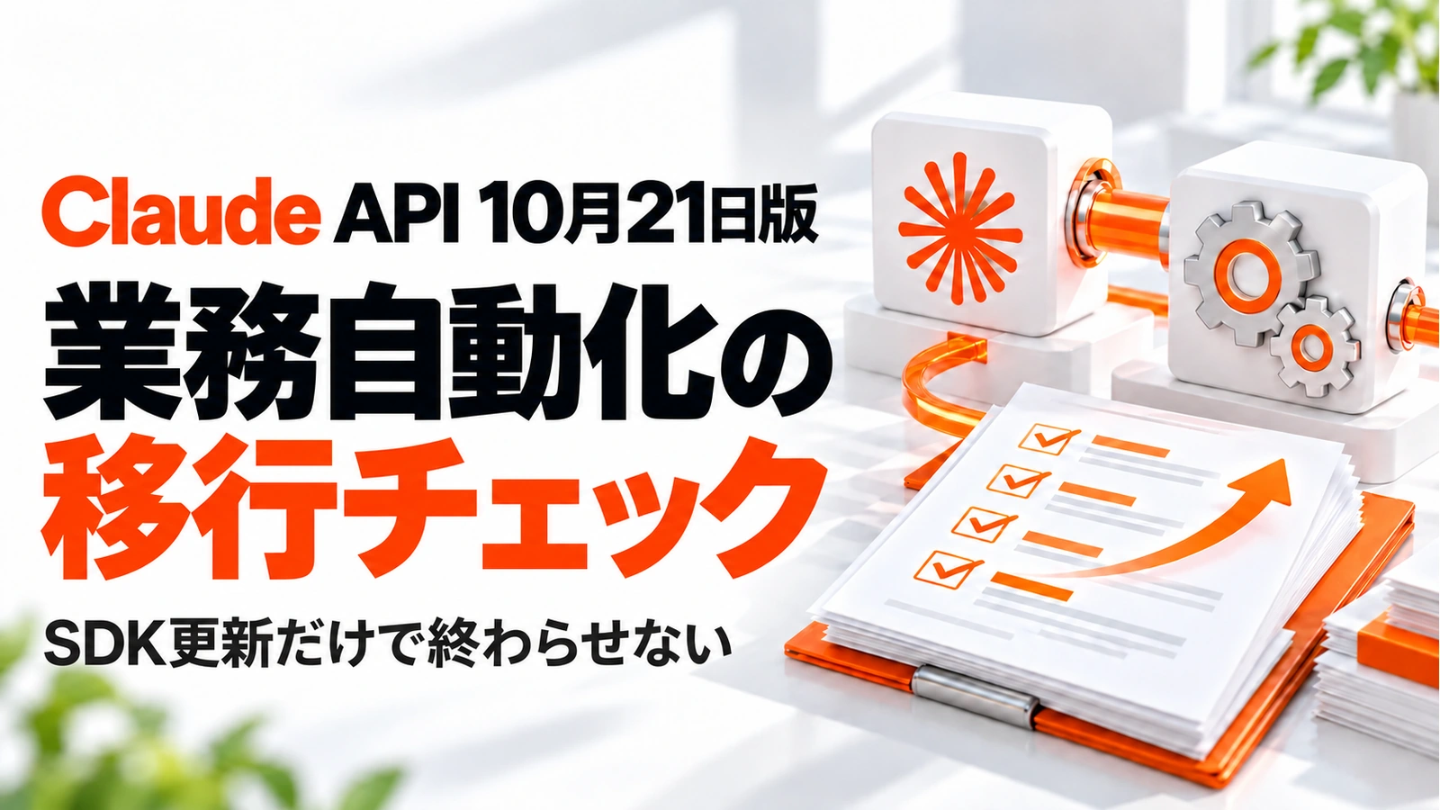 「Claude APIの10月21日版が公開。業務自動化を止めない移行チェック」のアイキャッチ画像