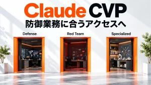 Claude CVPの「防御業務に合うアクセスへ」を表すアイキャッチ画像
