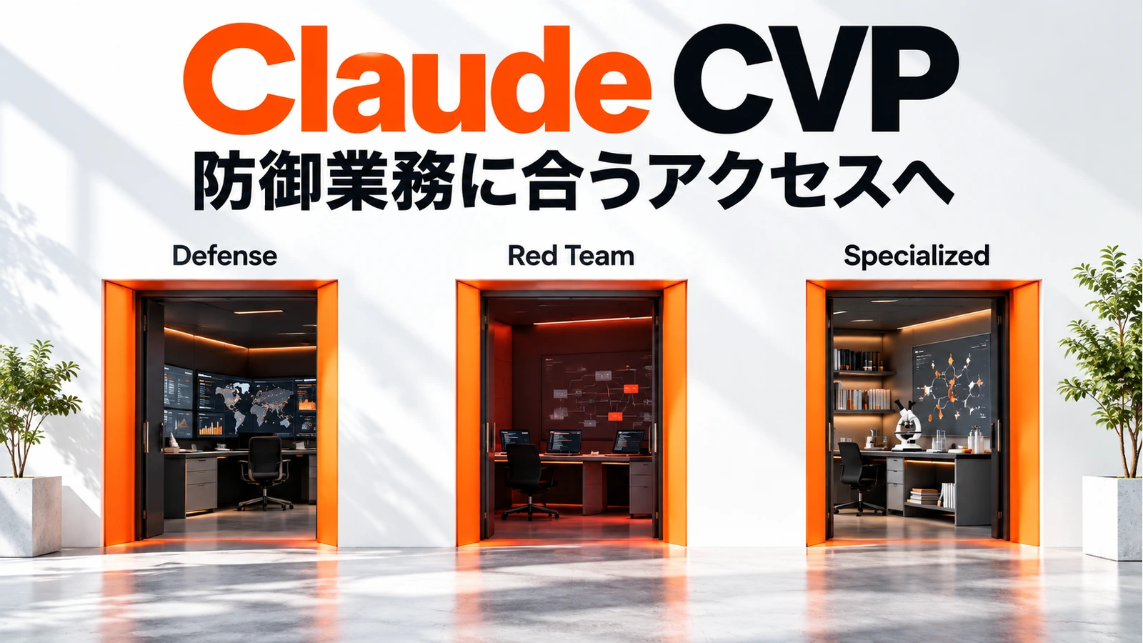Claude CVPの「防御業務に合うアクセスへ」を表すアイキャッチ画像